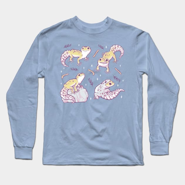 More Leopard Geckos Long Sleeve T-Shirt by xMorfina